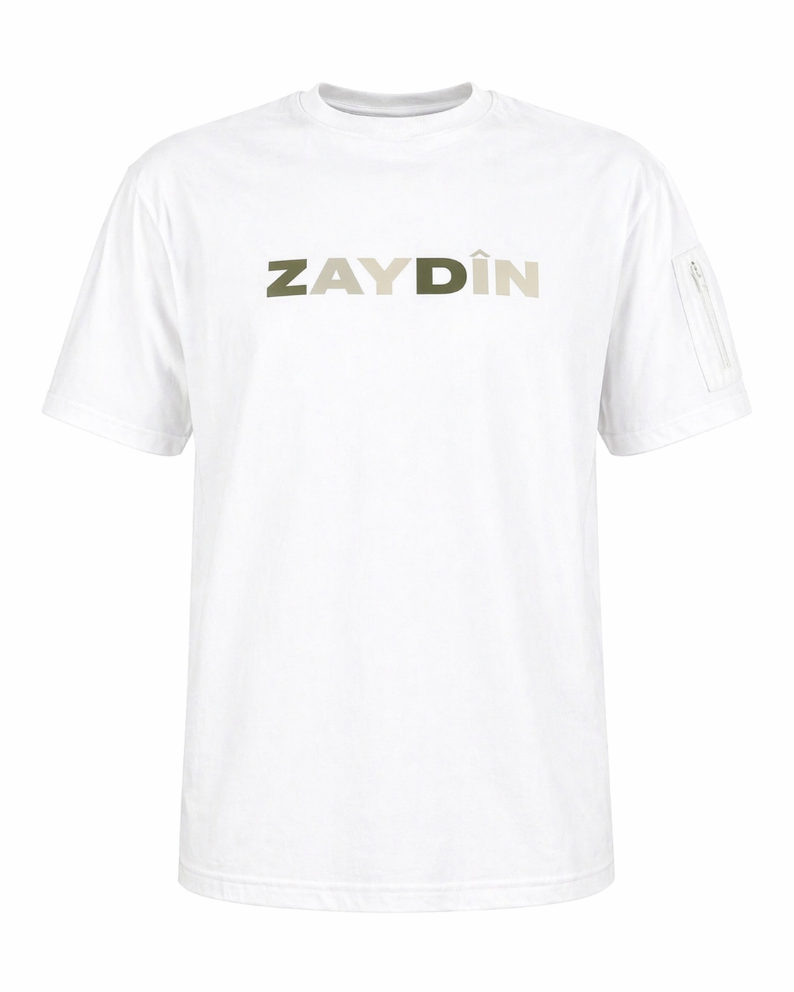 photo du t-shirt original ZAYDÎN blanc