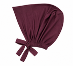 Bonnet Violet à nouer 50% coton et Viscose à mettre sous hijab ultra confortable