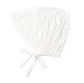 Bonnet blanc à nouer 100% viscose à mettre sous hijab ultra confortable