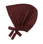 Bonnet brun à nouer 100% viscose à mettre sous hijab ultra confortable