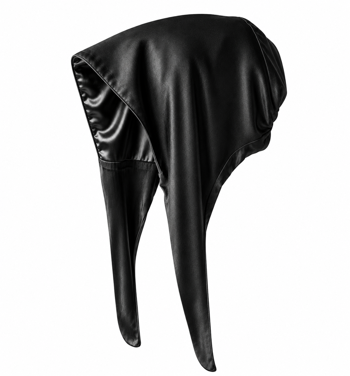 Bonnet sous Hijab à Nouer Satin et Coton noir