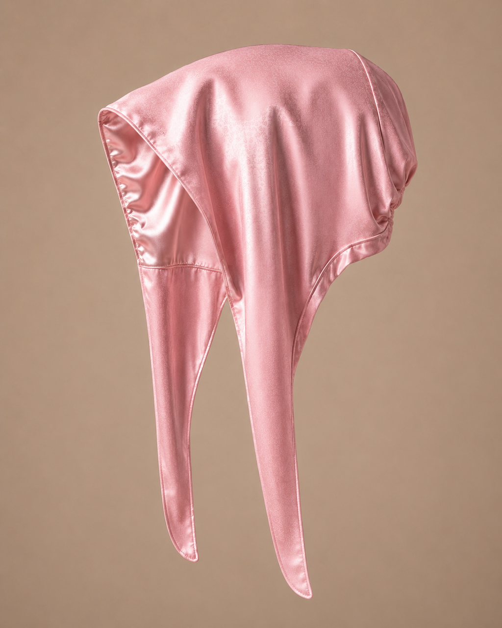 Bonnet sous Hijab à Nouer Satin et Coton rose