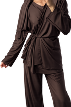Burkini Kimono 3 pièces taille unique marron préserve la awra