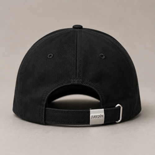 Casquette ZAYDÎN Original Midnight noire de dos avec boucle
