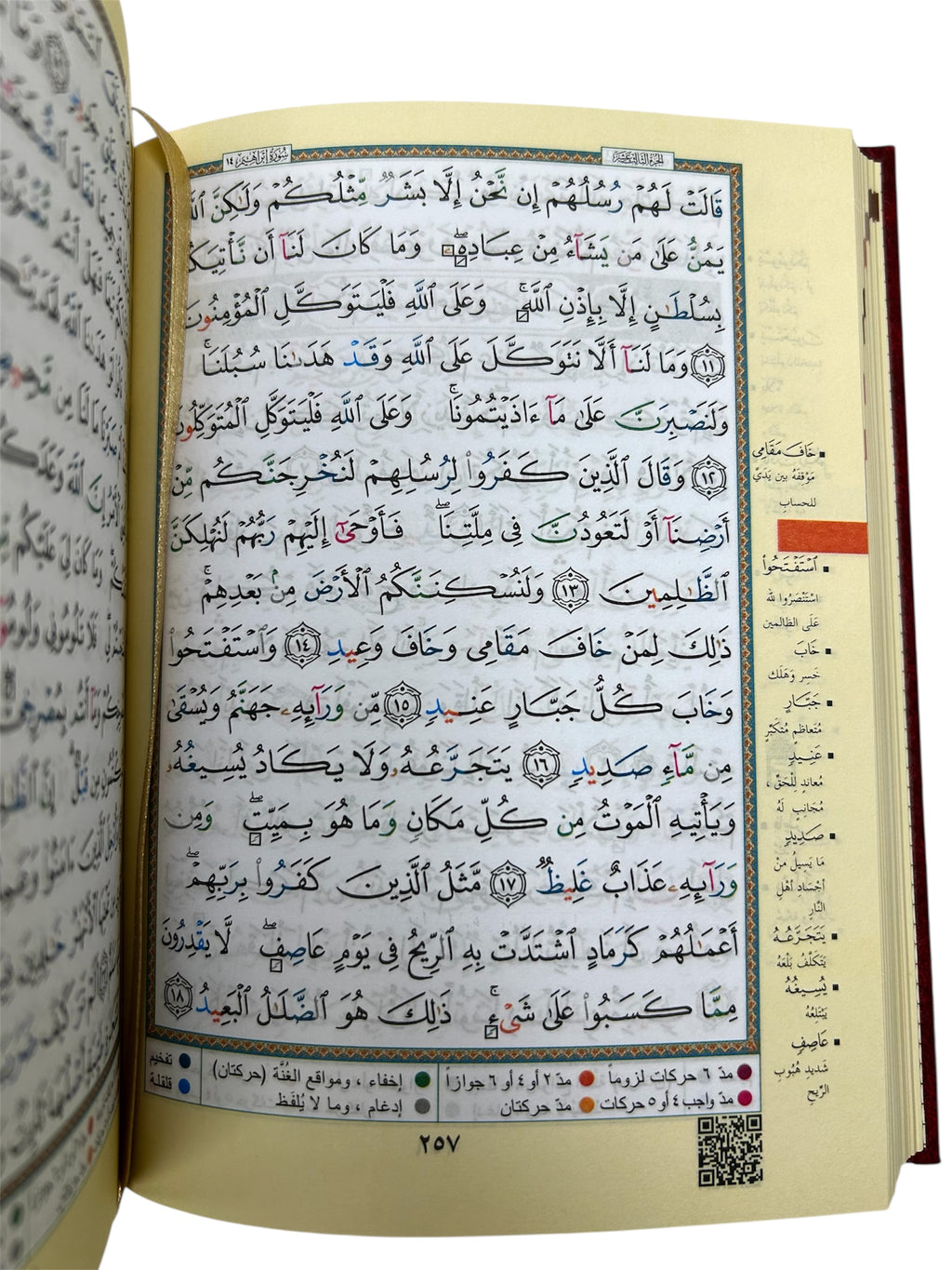 Pages intérieures du Coran en arabe avec écriture claire pour une lecture confortable