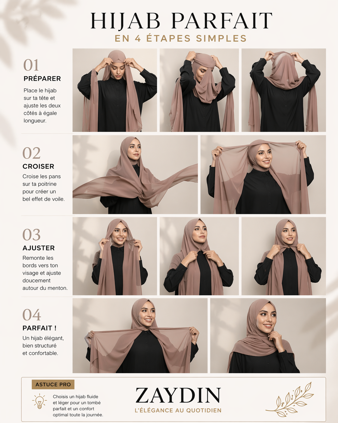 Hijabs aimantés - Pratiques, Élégants et Sans Épingles