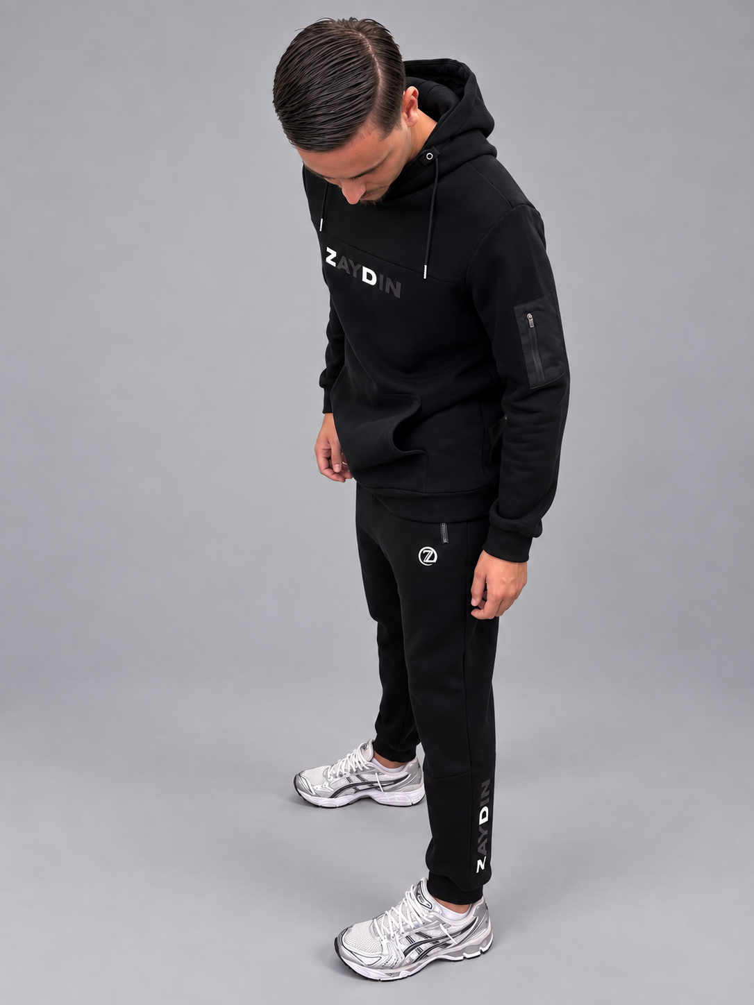 Ensemble Jogging sarouel ZAYDÎN Original Noir photo penché