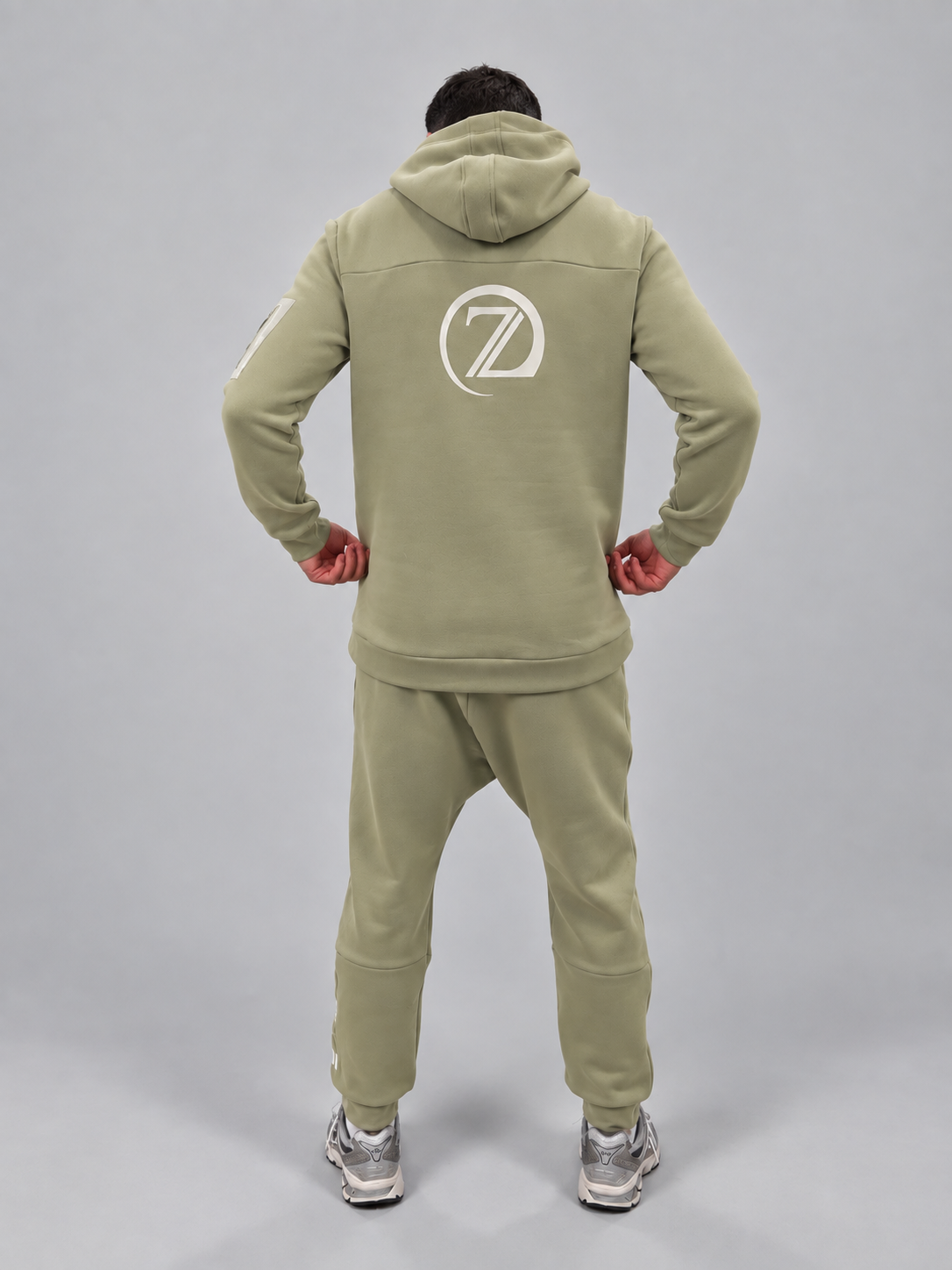 Ensemble Jogging sarouel ZAYDÎN Orignal Vert photo de dos