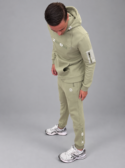 Ensemble Jogging sarouel ZAYDÎN Orignal Vert photo penché