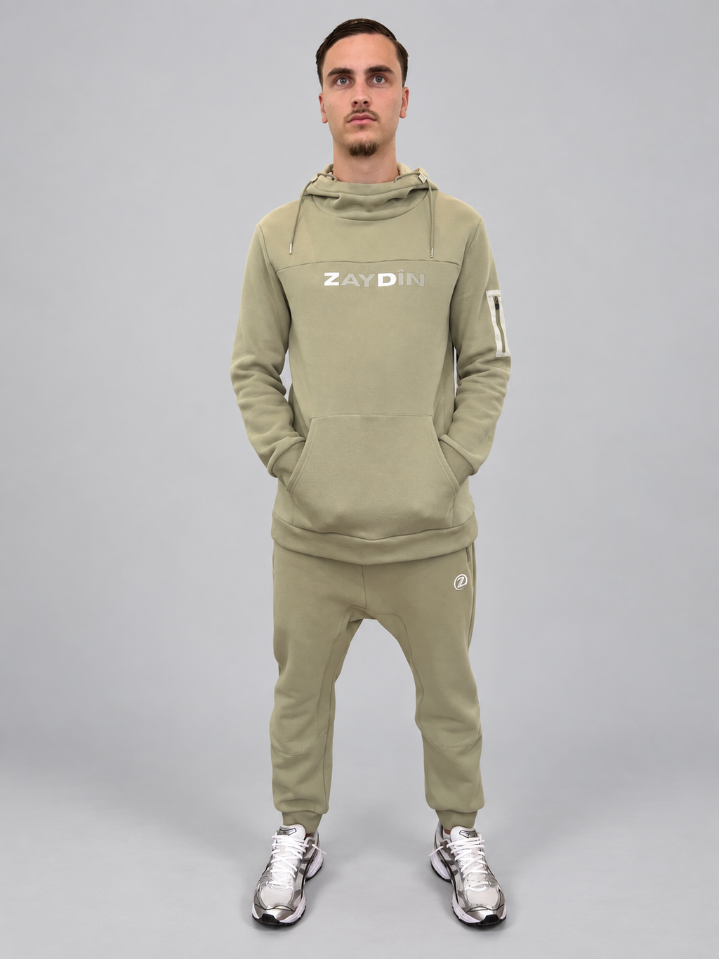 Ensemble Jogging sarouel ZAYDÎN Orignal Vert poche kangourou