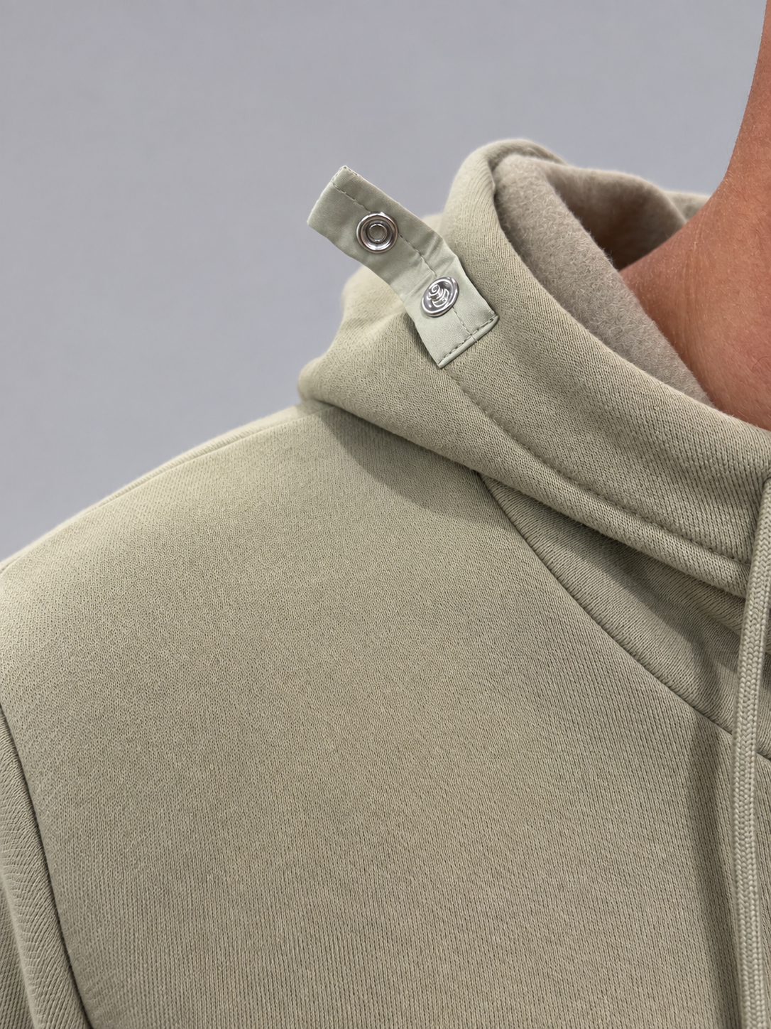 Ensemble Jogging sarouel ZAYDÎN Orignal Vert zoom sur l'attache cordon ouvert
