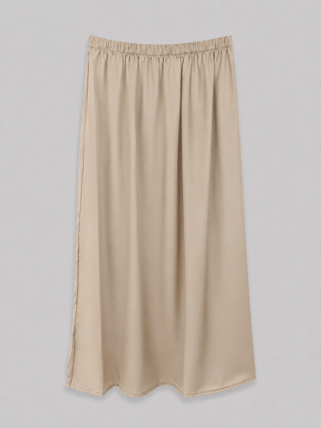 Jupe Jilbab en soie de medine beige taille unique et 2 pieces jupe