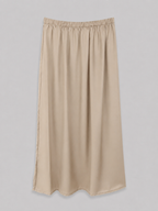 Jupe Jilbab en soie de medine beige taille unique et 2 pieces jupe