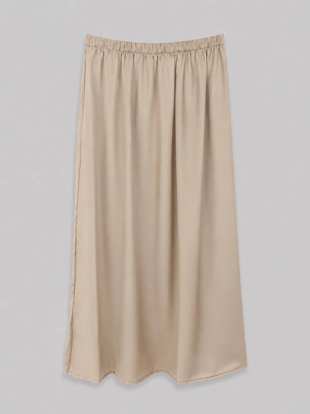 Jupe Jilbab en soie de medine beige taille unique et 2 pieces jupe