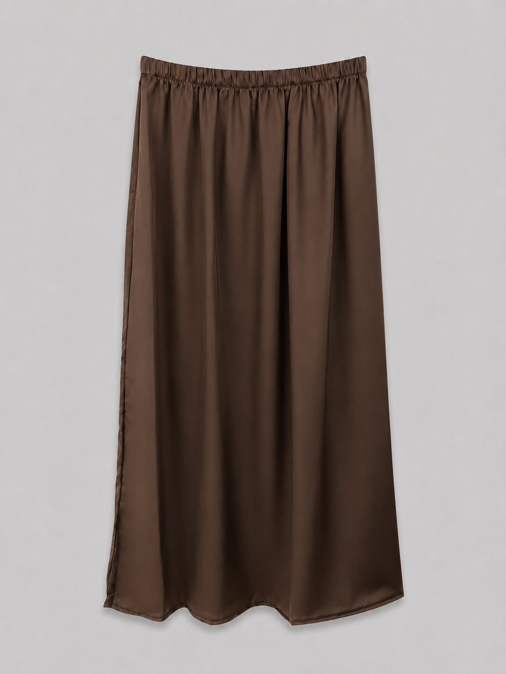 Jupe Jilbab en soie de medine marron fonce 2 pieces jupe taille unique 