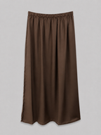 Jupe Jilbab en soie de medine marron fonce 2 pieces jupe taille unique 
