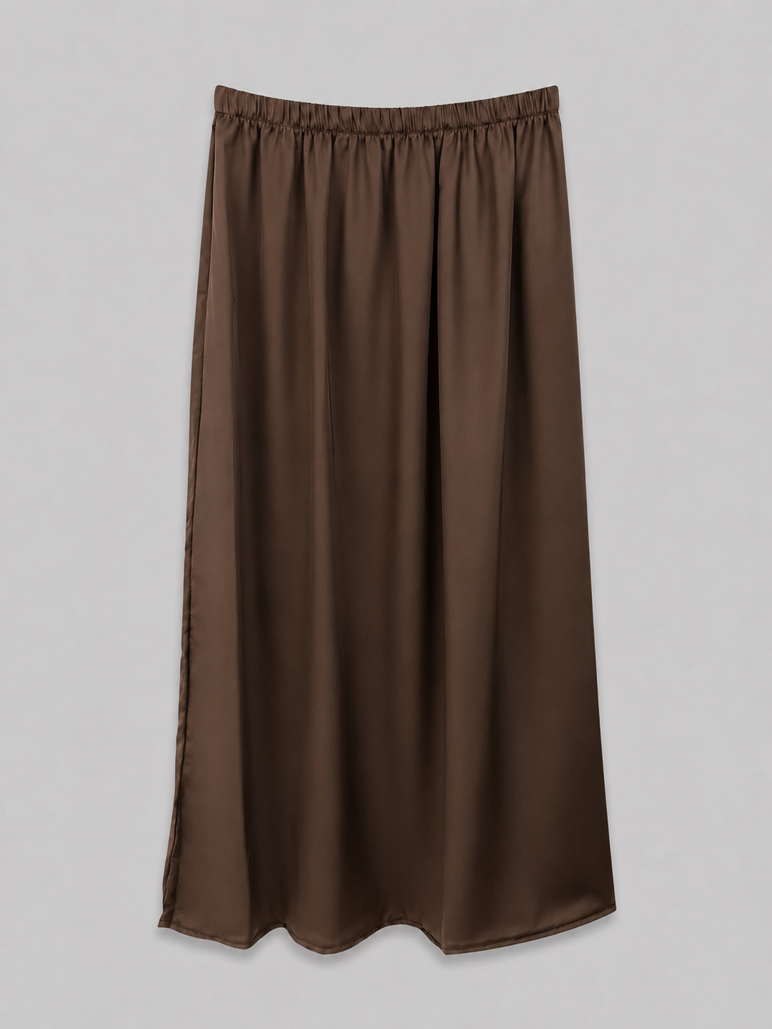 Jupe Jilbab en soie de medine marron fonce 2 pieces jupe taille unique 