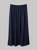 Jupe Jilbab soie de medine bleu marine taille unique 2 pieces