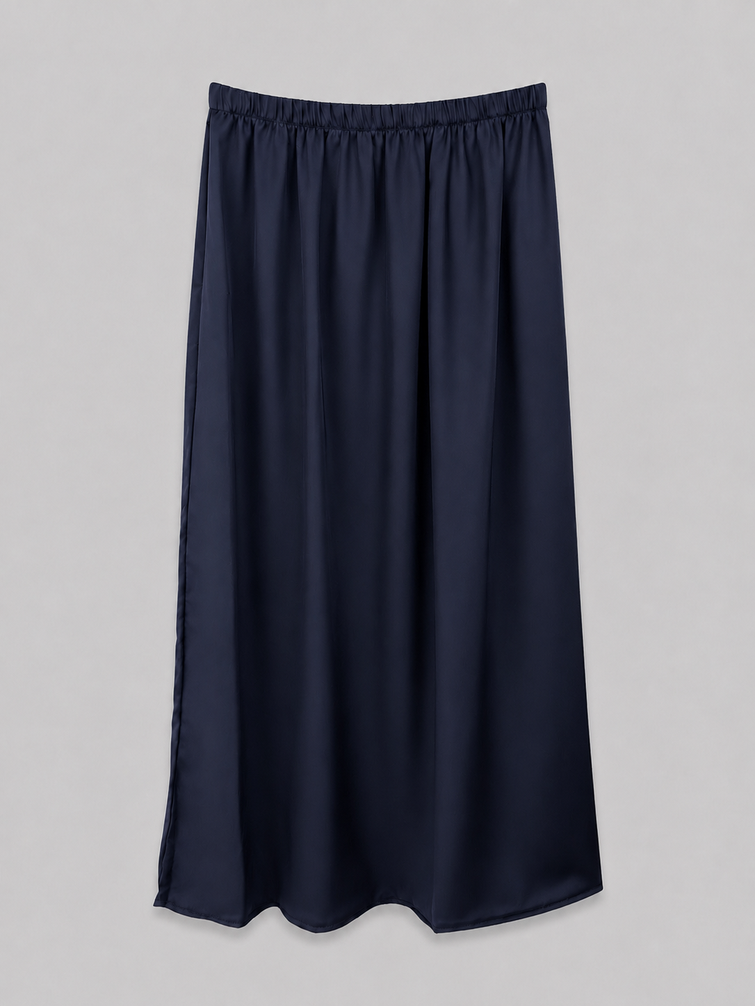 Jupe Jilbab soie de medine bleu marine taille unique 2 pieces