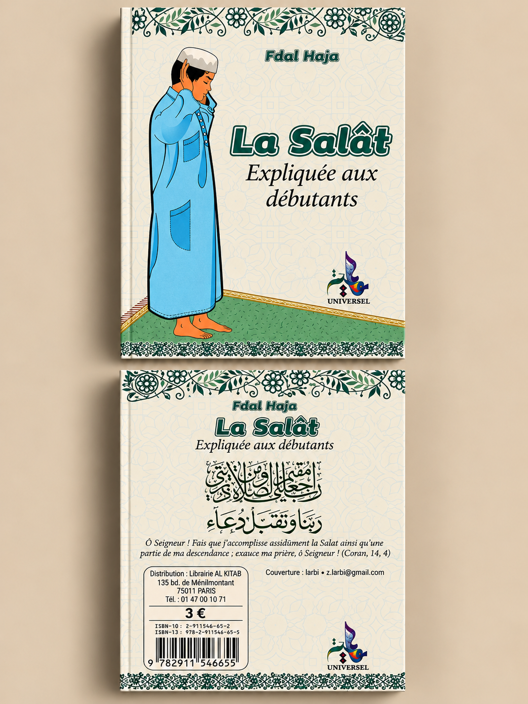 La Salât expliquée aux débutants – Fdal Haja | Éditions Universel Avant et arrière du livre