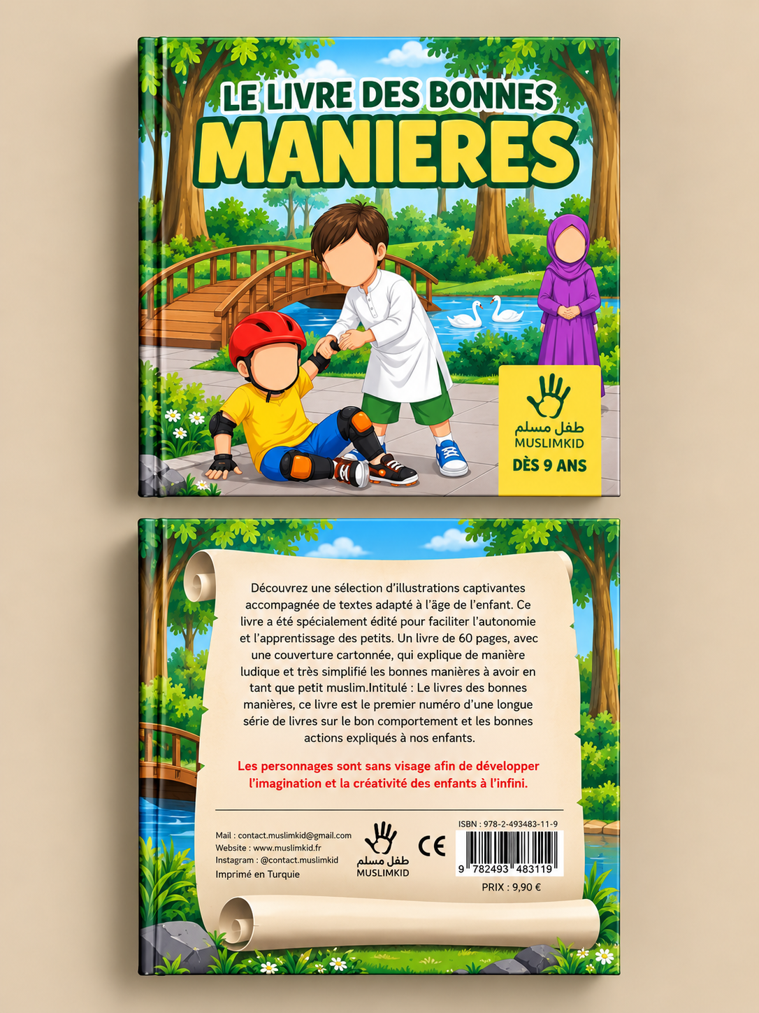 Le Livre des Bonnes Manières – Éditions MuslimKid avant et arrière du livre
