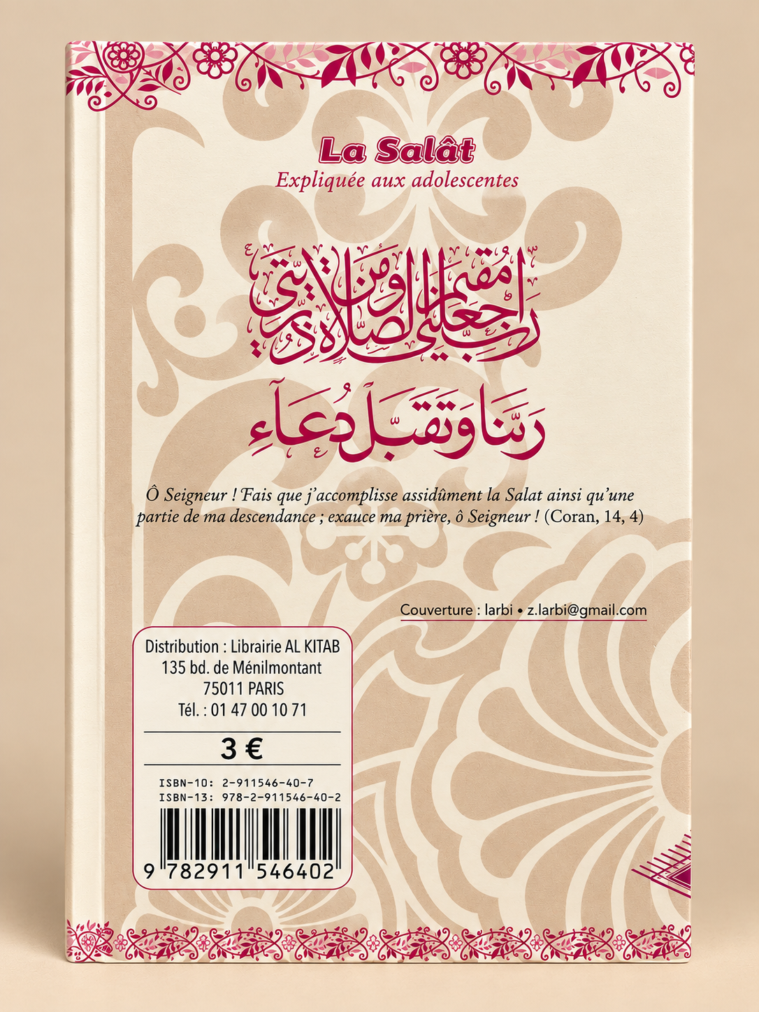 Livre La Salât expliquée aux débutantes – Fdal Haja | Éditions Universel Dos de couverture