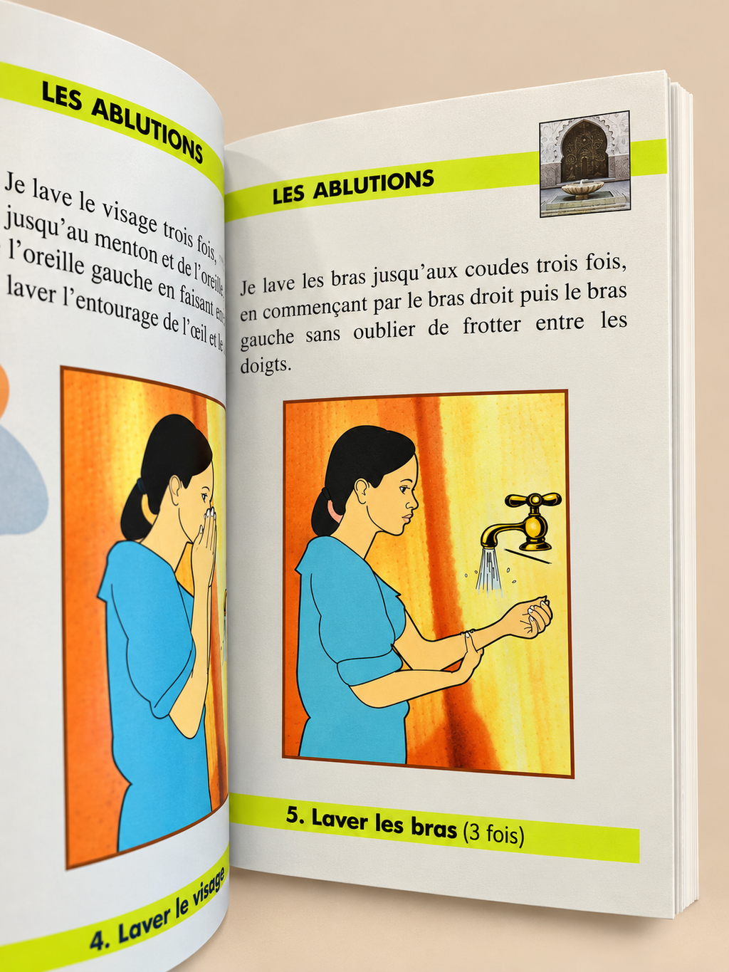 Livre La Salât expliquée aux débutantes – Fdal Haja | Éditions Universel Pages intérieures