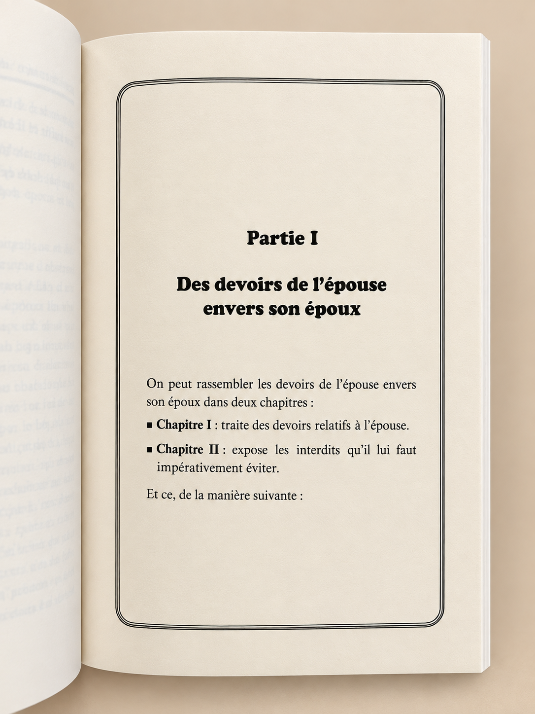 Livre Mari et Femme : Droits et Devoirs | Cheikh Mohamed Ali Ferkous - Éditions Ibn Badis Pages intérieures