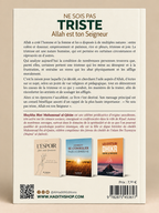 Livre Ne sois pas triste, Allah est ton Seigneur | Éditions Al-Hadîth Derrière de couverture