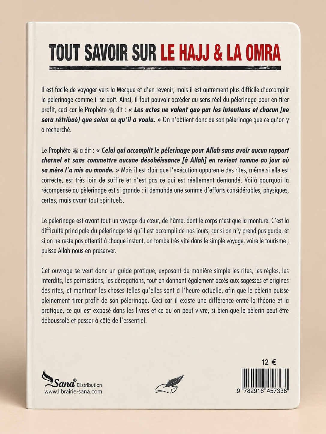 Livre Tout savoir sur le Hajj et la Omra - Éditions Tawbah Dos de couverture