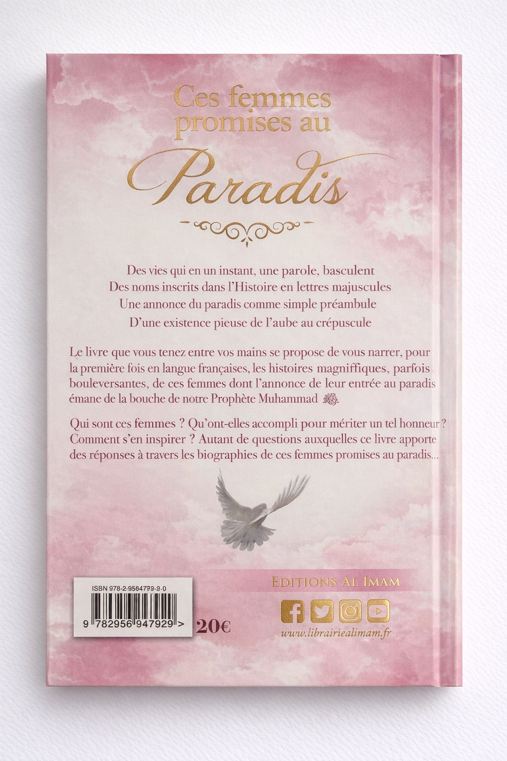 Livre ces femmes promises au paradis edtions Al imam dernière de couverture