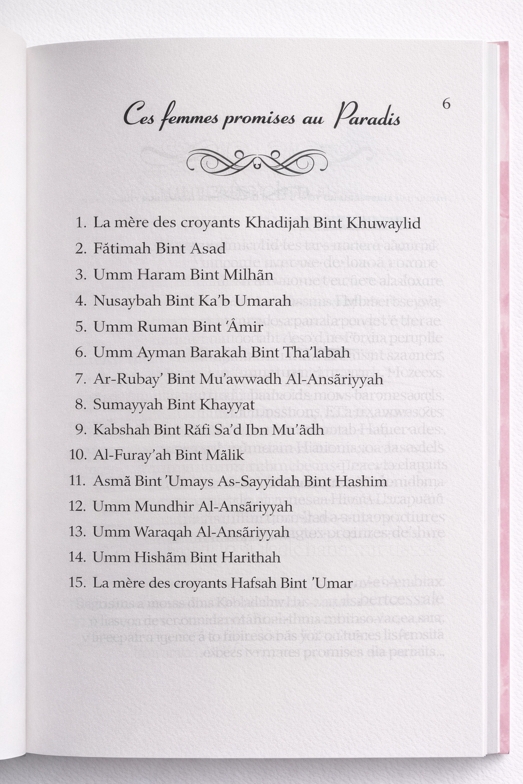 Livre ces femmes promises au paradis edtions Al imam page intérieure