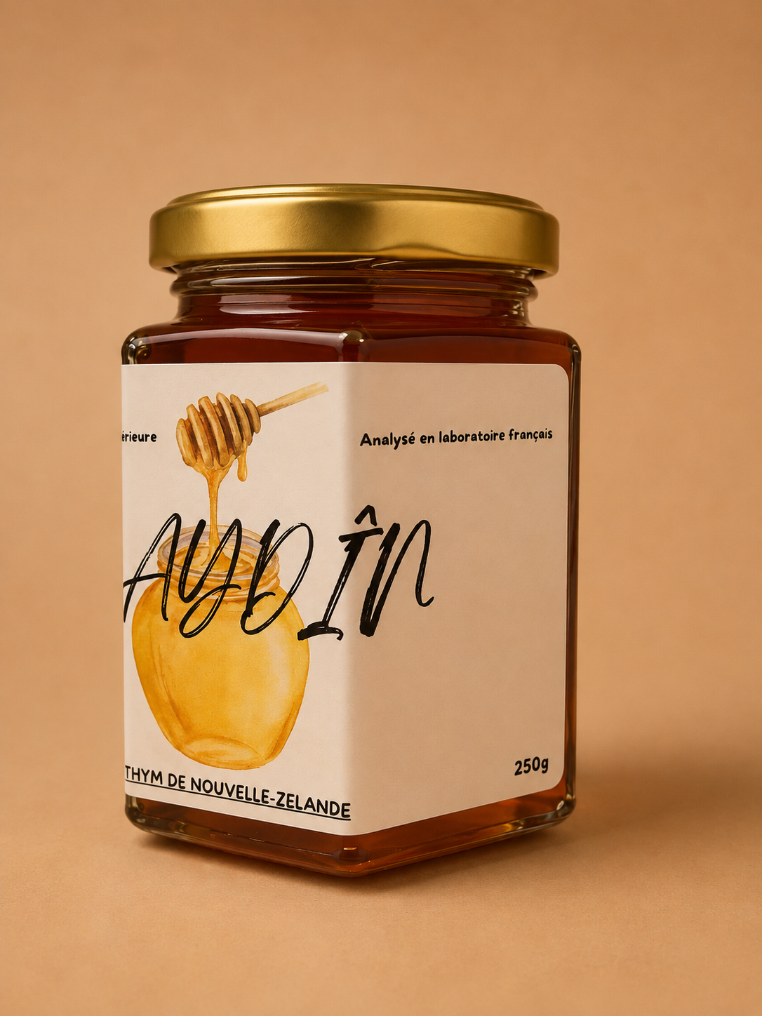 Miel au thym de nouvelle-zélande 100% naturel 250g analysé en laboratoire français