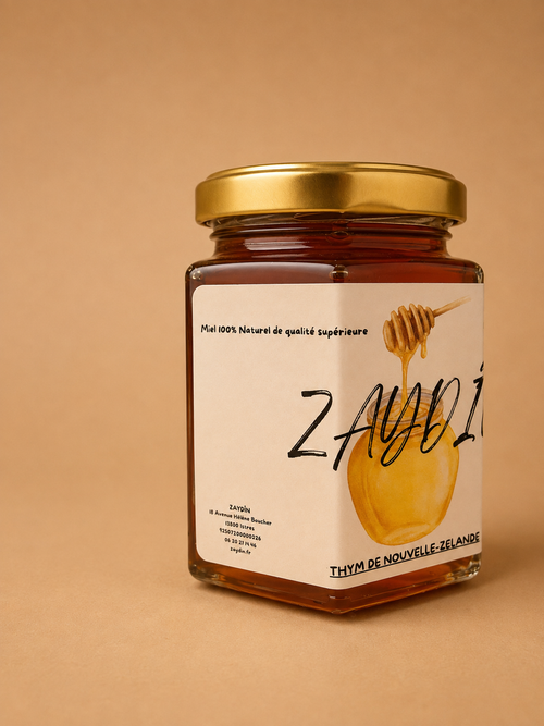 Miel au thym de nouvelle-zélande 100% naturel 250g de qualité supérieur
