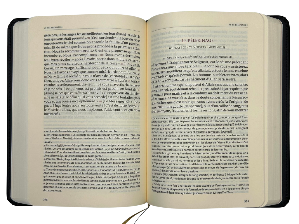 Pages intérieures du Coran en français édition Tawbah – lecture et méditation