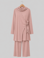 Photo du burkini Kimono 3 pièces Rose Blush sur cintre