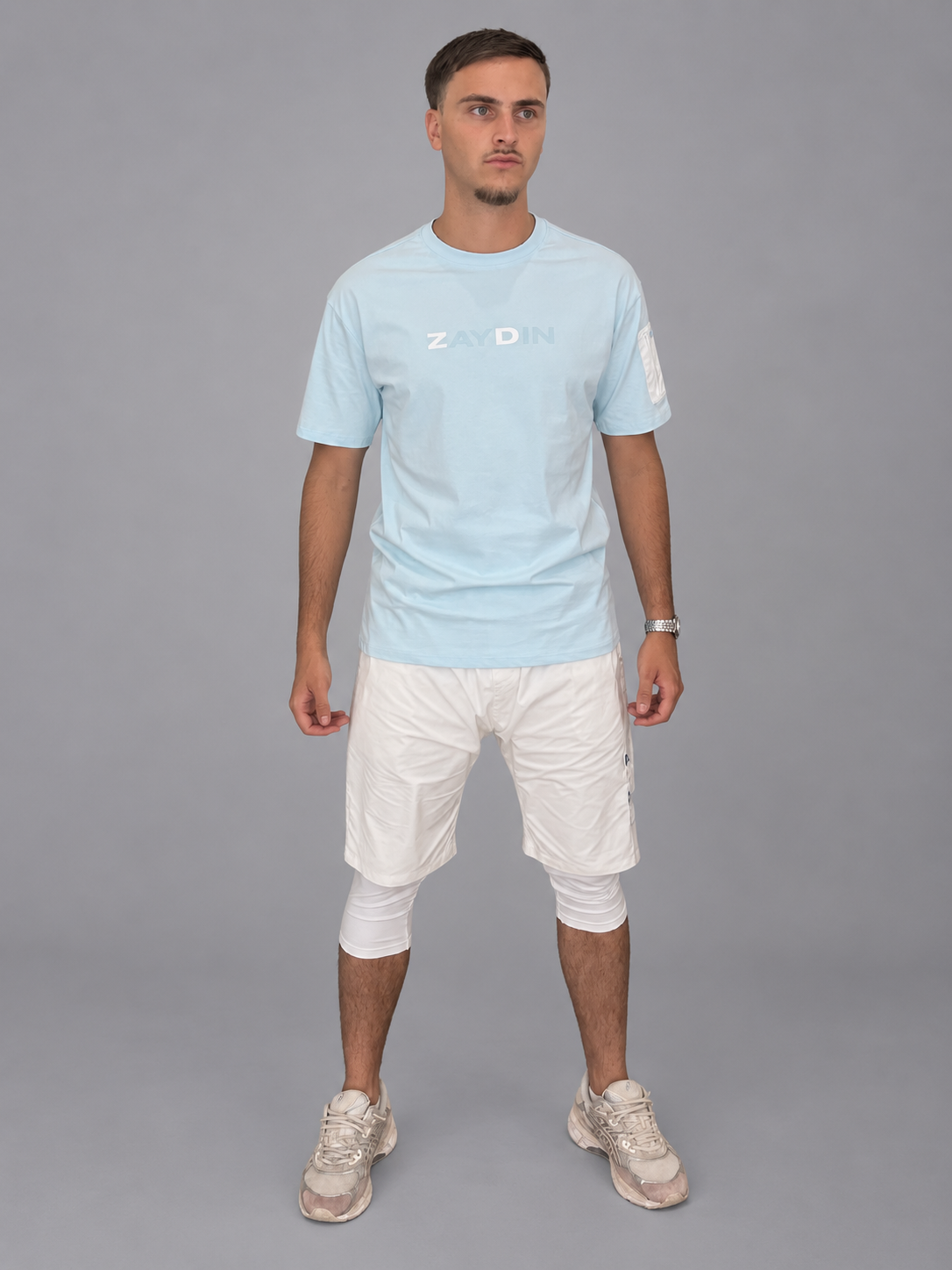 T-shirt ZAYDÎN Original Bleu entier