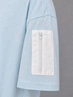 T-shirt ZAYDÎN Original Bleu zoom sur la poche