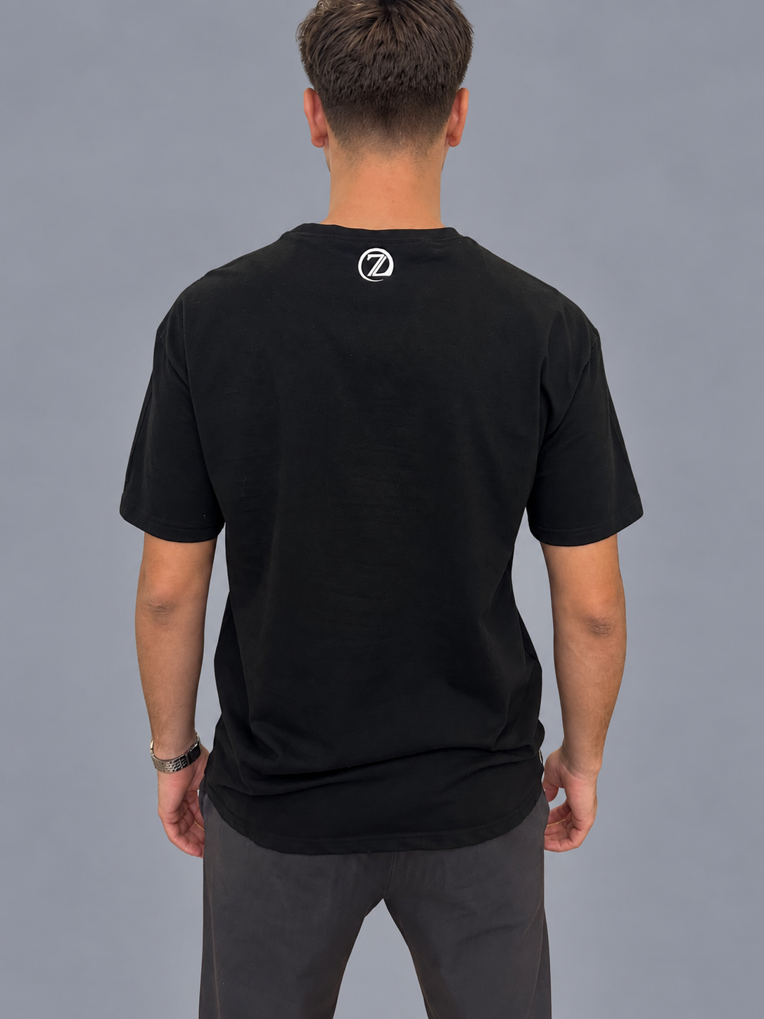 T-shirt ZAYDÎN Original Noir de dos