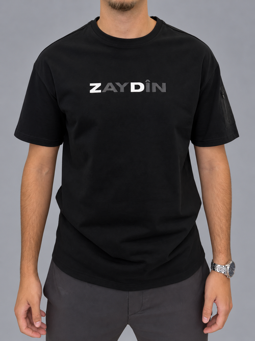 T-shirt ZAYDÎN Original Noir de face