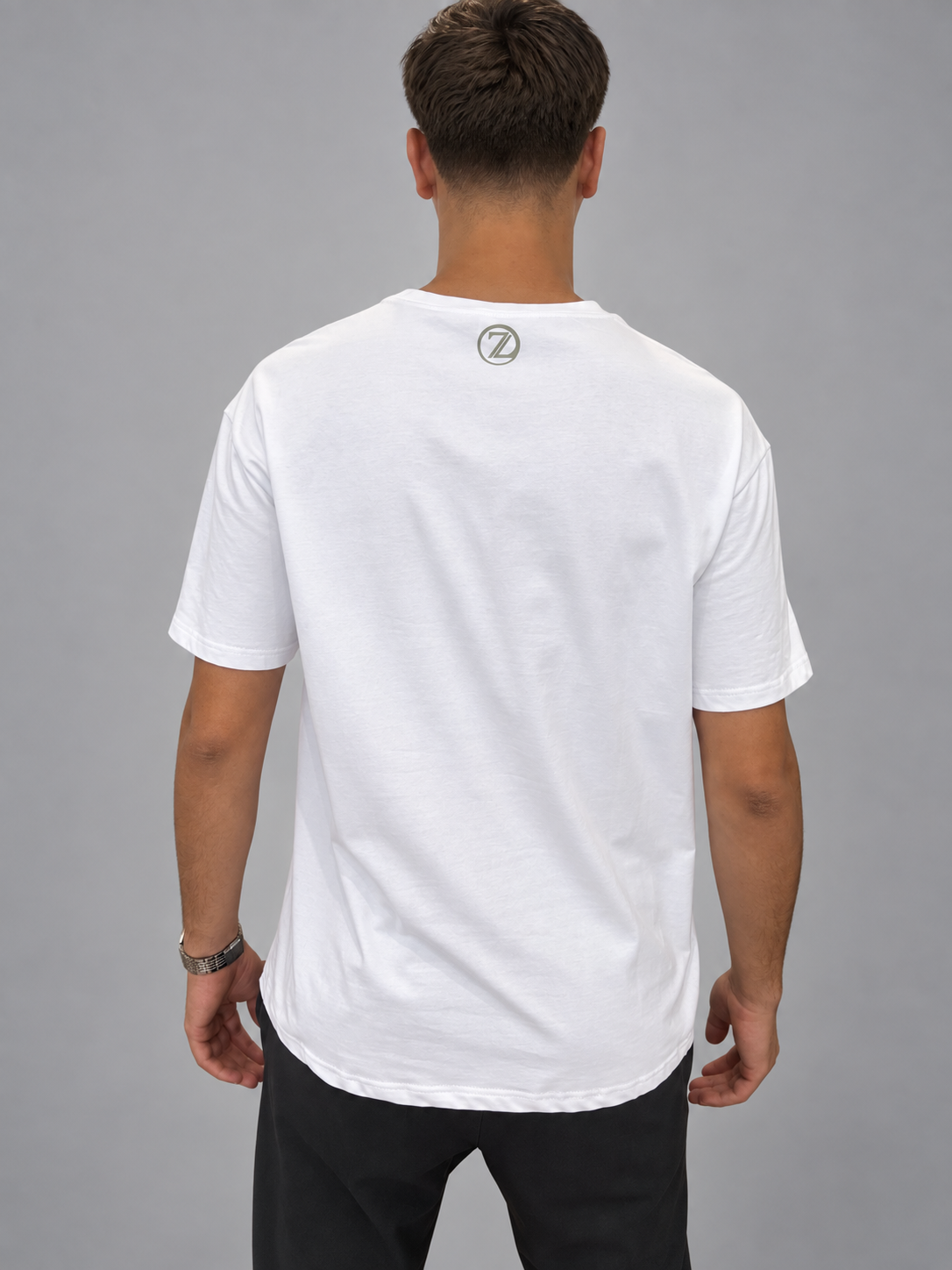 T-shirt ZAYDIN Original blanc de dos