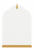 Tapis de prière blanc Dini ultra confortable 