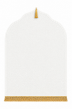 Tapis de prière blanc Dini ultra confortable 