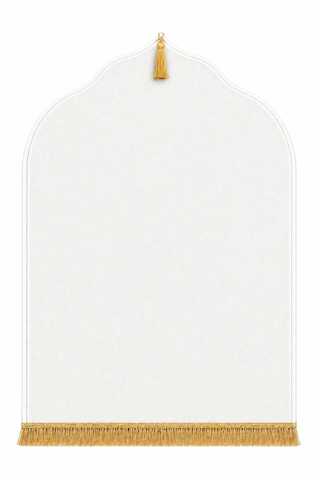 Tapis de prière blanc Dini ultra confortable 