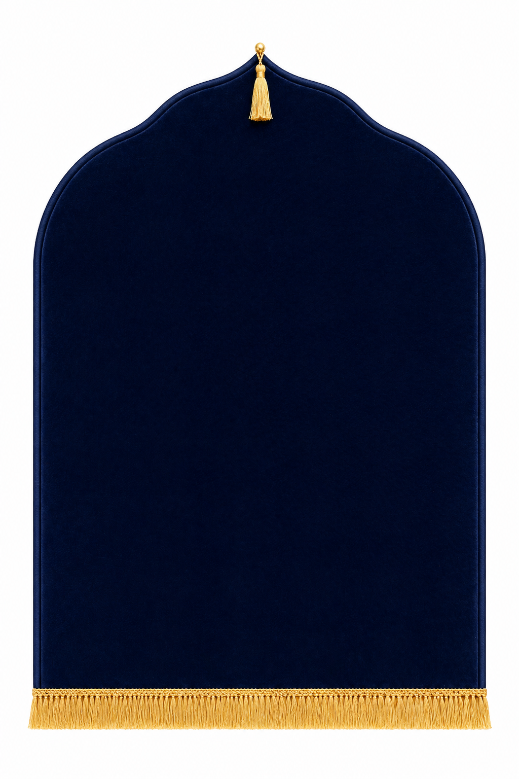 Tapis de prière bleu marine Dini ultra confortable 