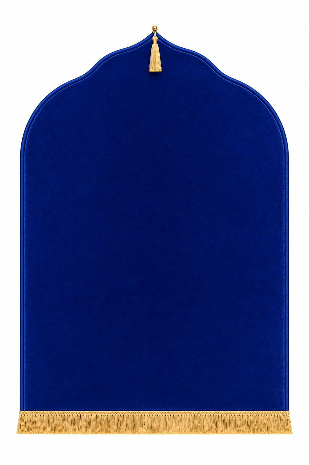 Tapis de prière bleu roi Dini ultra confortable 