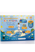 Tapis de prière enfant interactif Sajadah bleu, 7 langues, 36 touches interactives
