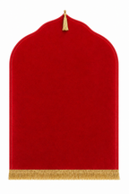 Tapis rouge Dini dôme ultra confortable 