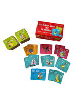 Ensemble des cartes du jeu éducatif alphabet arabe pour enfants avec lettres en arabe, traduction française et phonétique, apprentissage ludique dès 3 ans