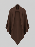 khimar marron en soie de medine